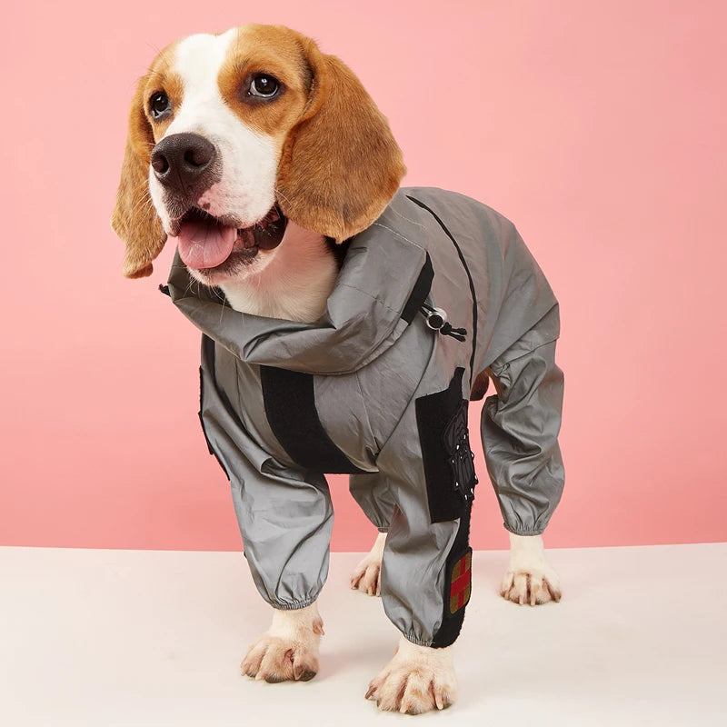 Veste imperméable pour chien ONEM™ | manteau de pluie réfléchissant