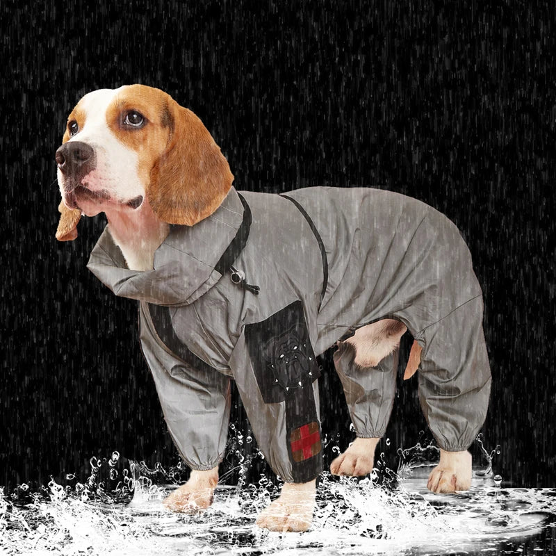 Veste imperméable pour chien ONEM™ | manteau de pluie réfléchissant