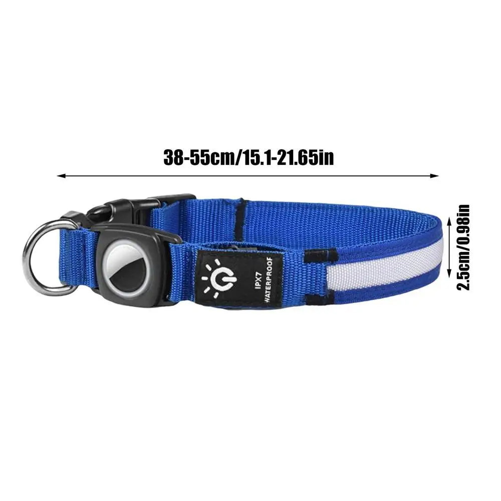 Collier lumineux chien BOLA™ | USB rechargeable Air tag