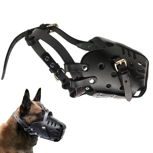 Muselière anti aboiement JAFA™ | cuir dressage