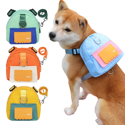 Sac à dos chien DUUOMM™ | distributeur de sacs à crottes et friandises
