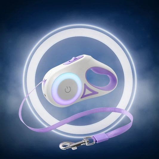 Laisse chien ROJECO™ | rétractable lumineuse