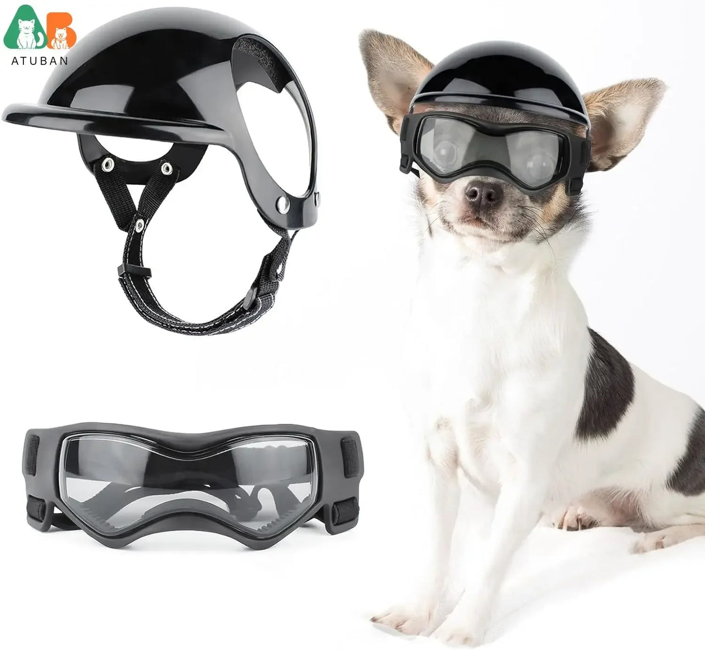 Casque et lunettes pour chien BOLATUBAN™