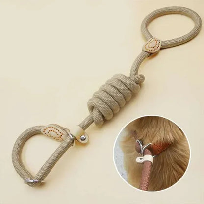 Laisse chien ROSSI™ | corde coulissante tressée